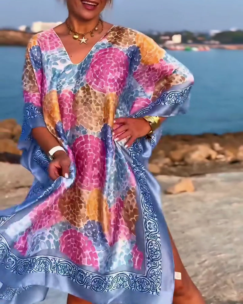 Strandtunika Resort Tryck Baddräkt