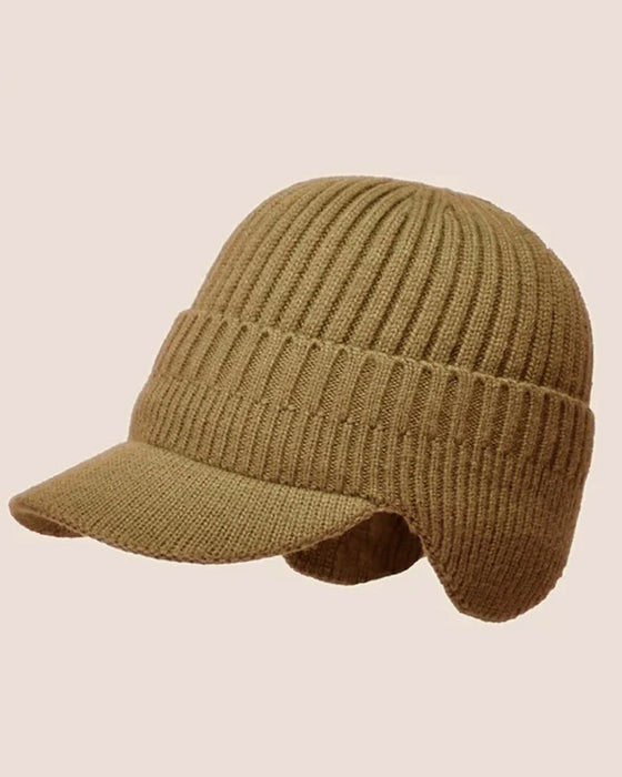 Hatt Utomhus Ridning Elastisk Varm Öronskydd Stickad