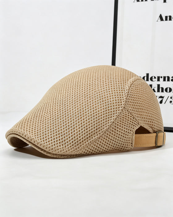 Herr Andas Nät Flat Keps - Justerbar Newsboy Ivy Basker Sommarhatt