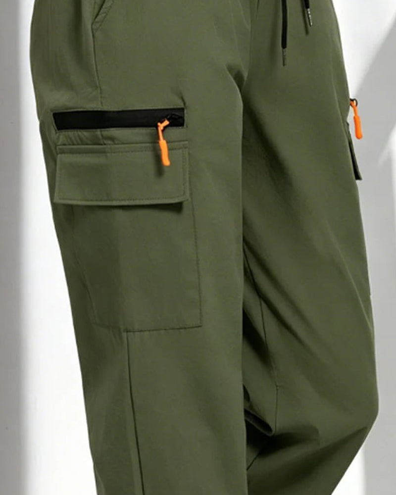 Pants Dragsko Löst Casual Cargo
