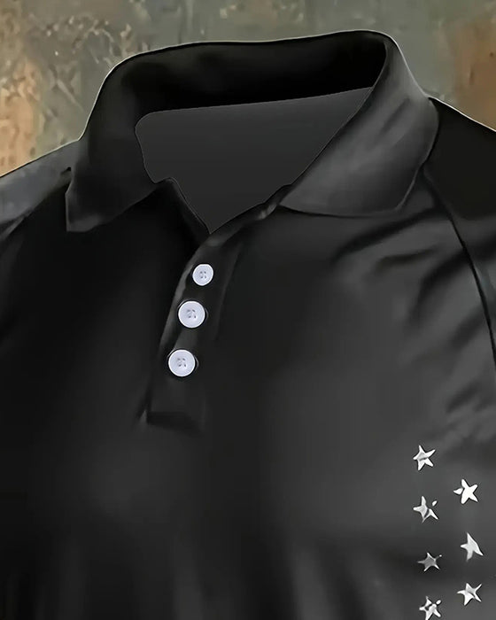 Herr T-shirt Med Krage, Kortärmad