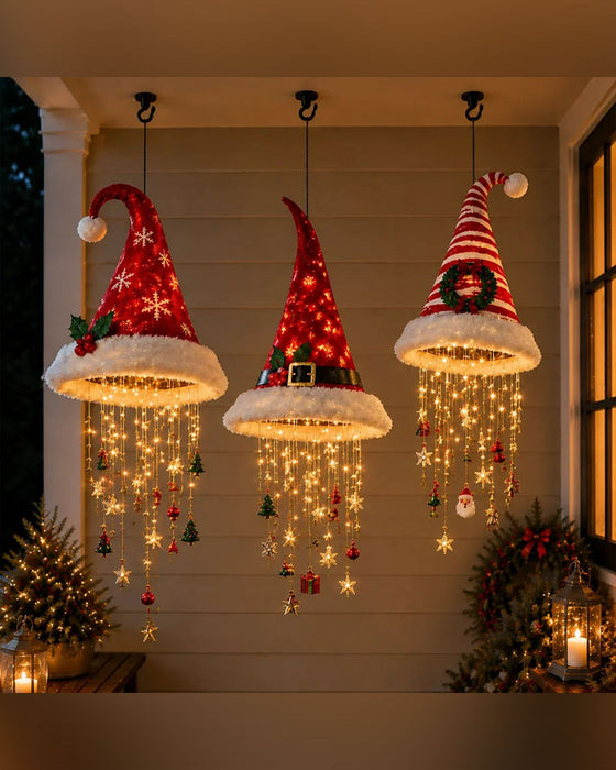 🎅 Upplyst Tomteluva Hängande Kronljus🎄