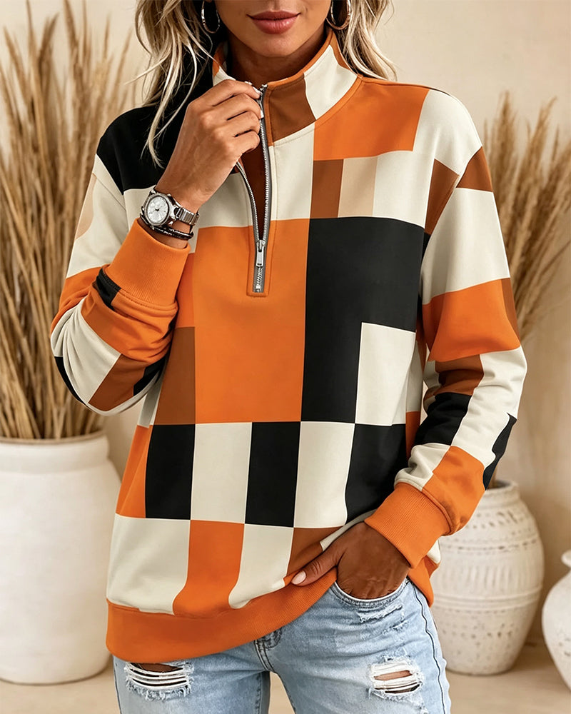 Sweatshirt Långärmad Ståndkrage