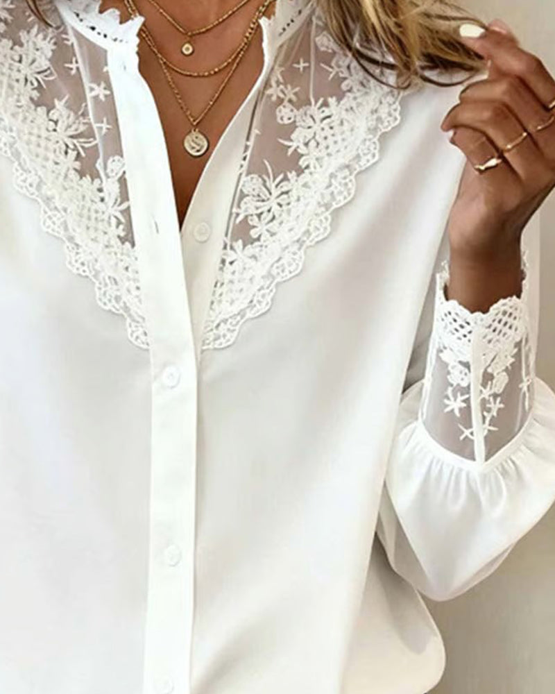 Skjorta Stilfull Och Elegant Lapptäcks