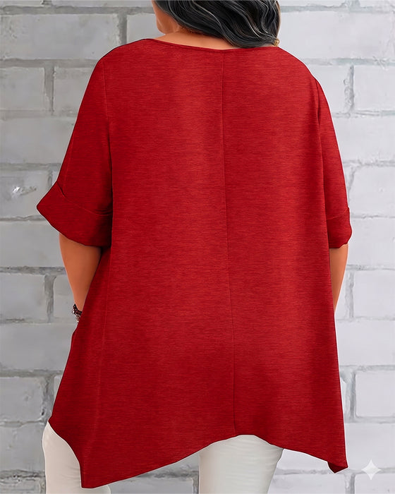 T-Shirt Lössittande Sidficka