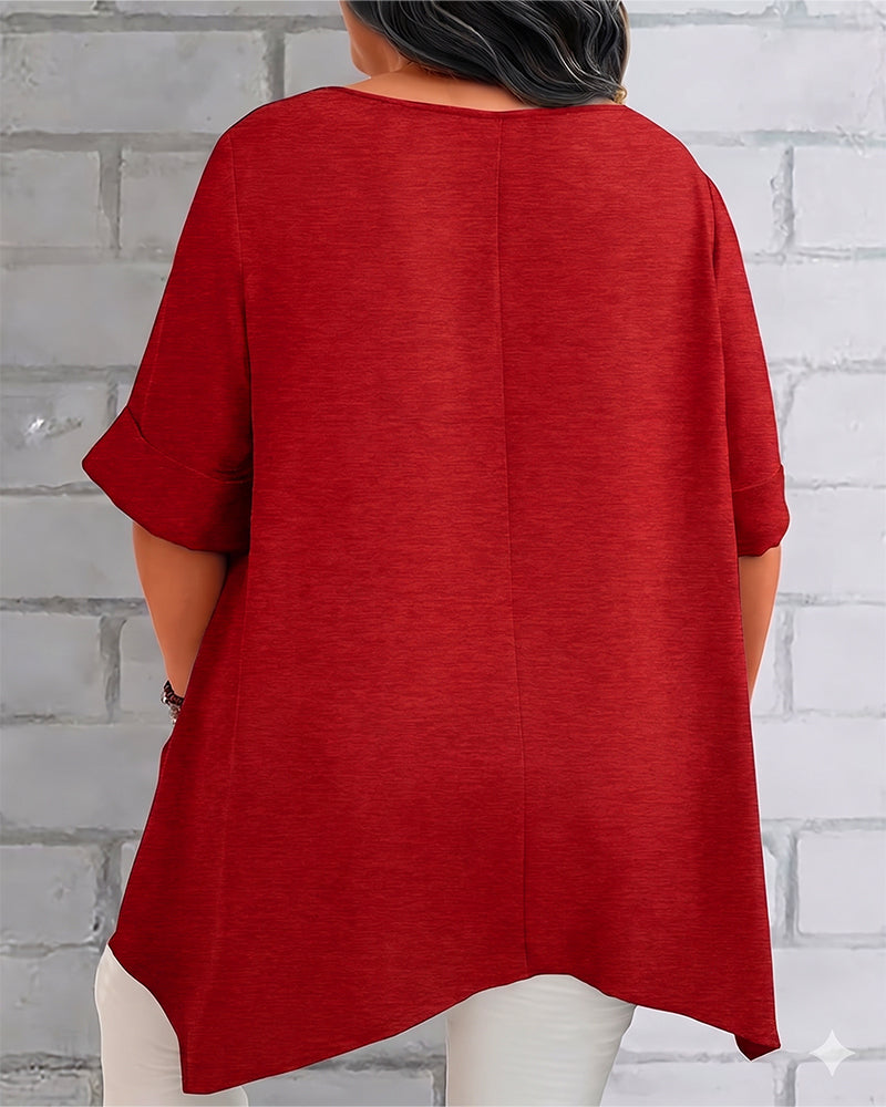 T-Shirt Lössittande Sidficka
