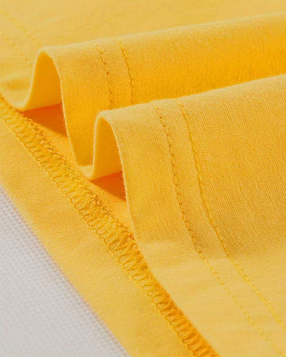 T-Shirt V-Hals Enkel Solid