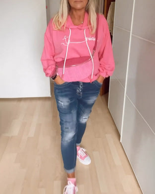 Luvtröjor med löst ankartryck