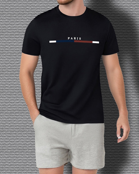 T-Shirt Snabbtorka Rund Hals Kort Ärm