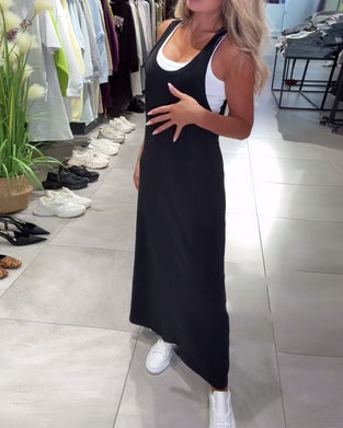 Klänning Slimmande Hängslen Casual