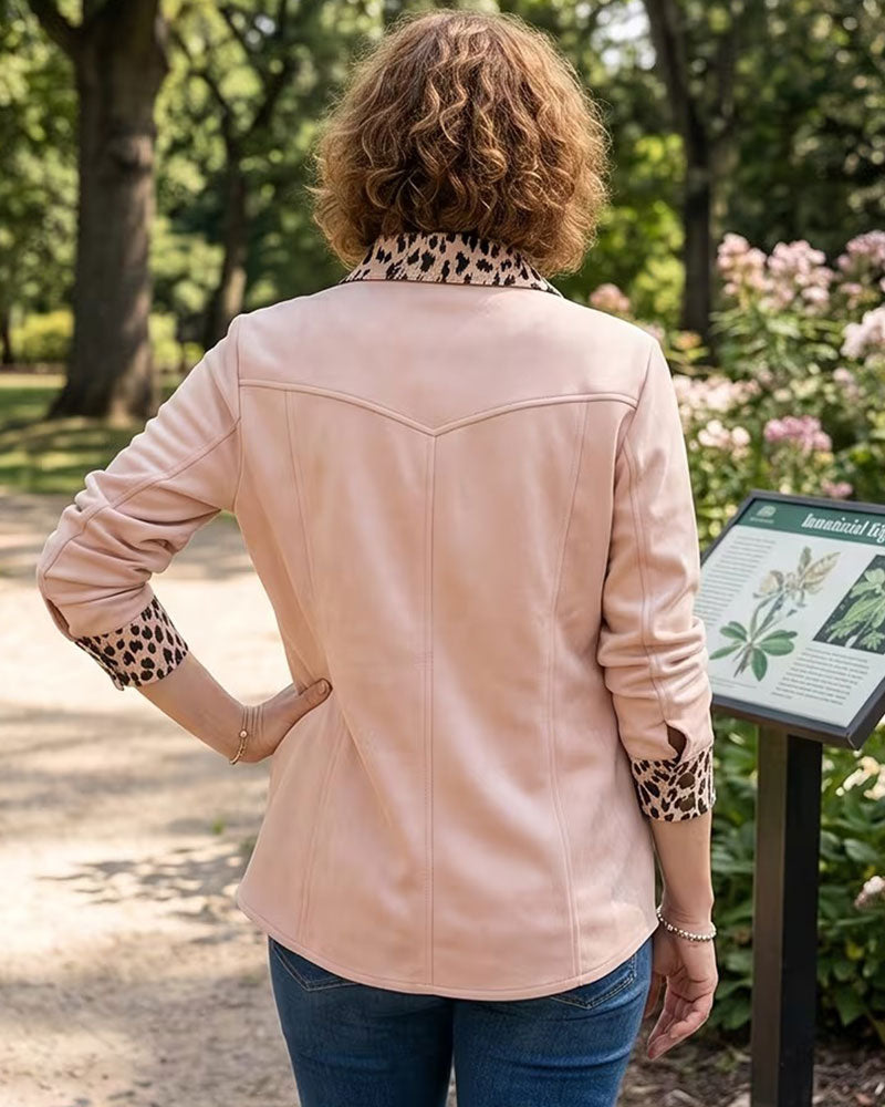 Skjorta Slag Leopard Patchwork