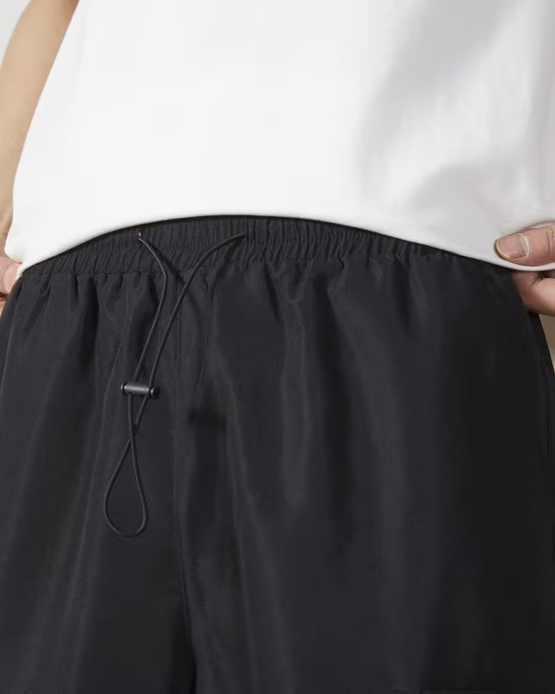 Byxor Avslappnad Dragsko Enfärgad Cargo