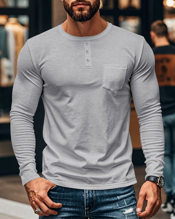 Topp Andningsbar Pullover Långärmad Herr
