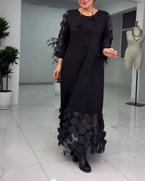 Klänning 3D Broderi Mode