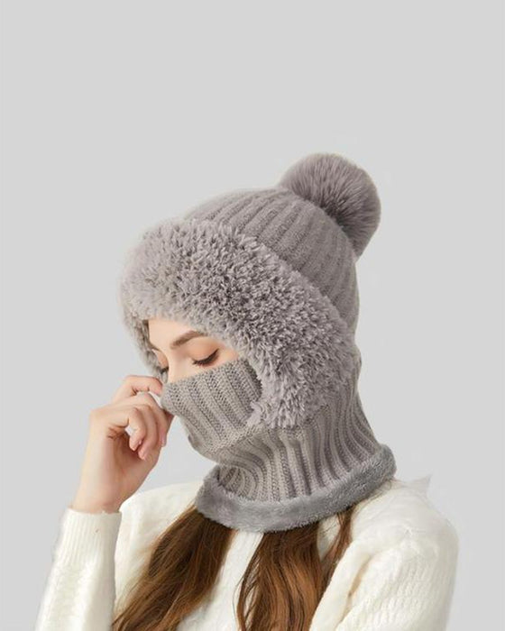 Damluva I Enfärgad Design Med Pälstofs