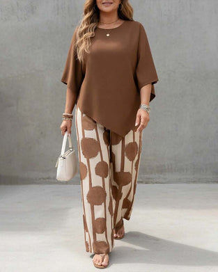 Kostym Lös Passform Casual Tryckta Vida Ben Byxor