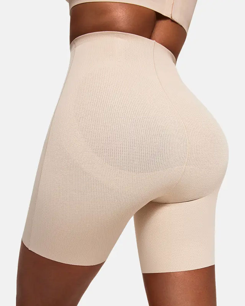 Magkontroll Shapewear Andningsbara Bekväma Shorts För Kvinnor Rumplyftande Body Shaper Shorts Höga Midjan Sömlösa Gördel Under Klänning