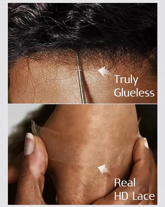 Headset Afrikansk Lockig Peruk