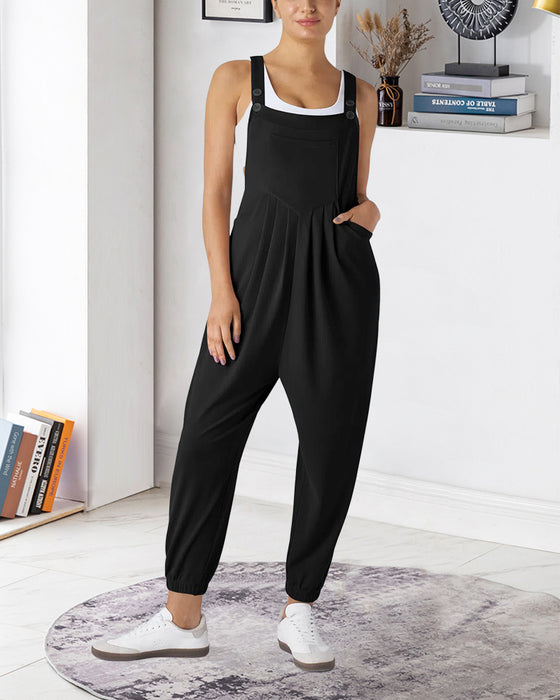 Overalls Enfärgat Veckad