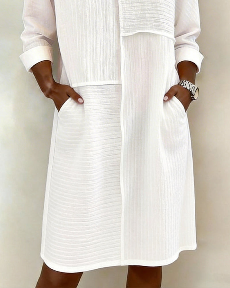 Klänning Texturerad Shift