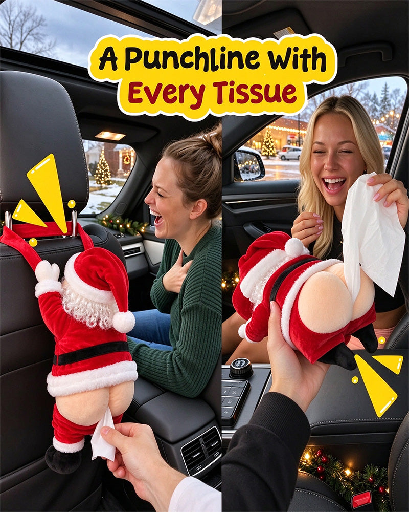 🎅😂 Roligt Pappersnäsduksfodral i Tomtedesign