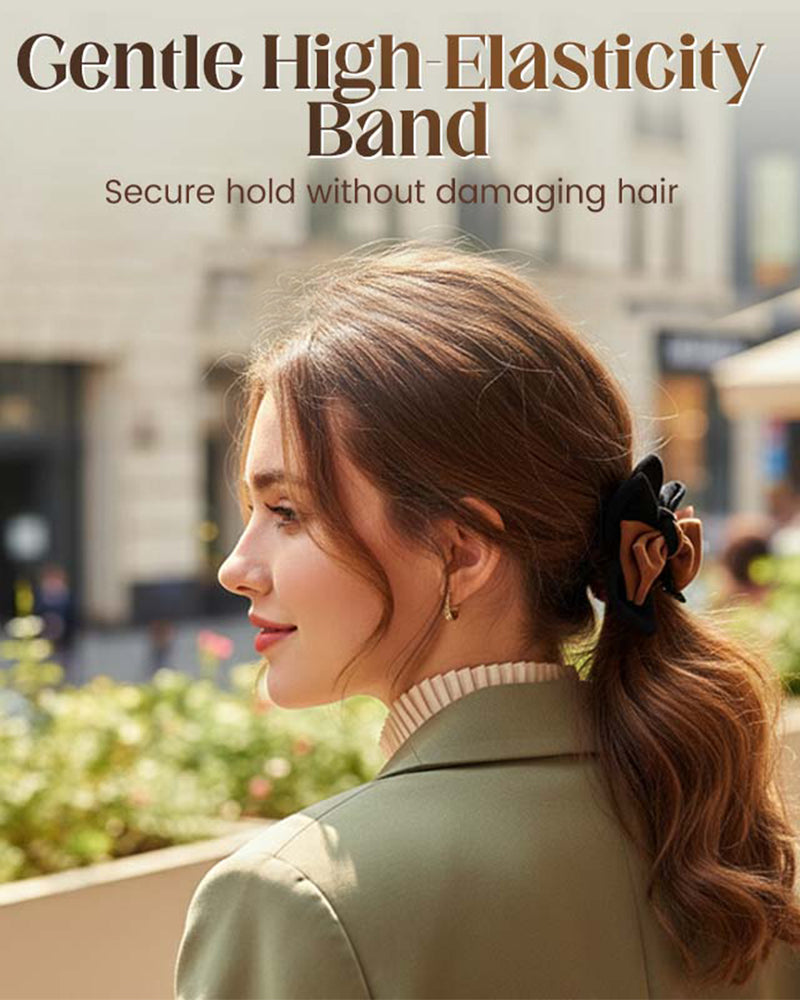 Hårsnodd Elegant Elastisk Rosett