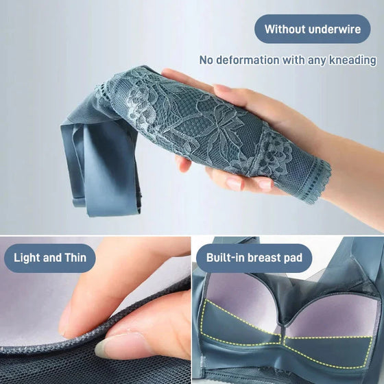 👙 Super Bekväm Och Mjuk Damspetsbehå Utan Stålring