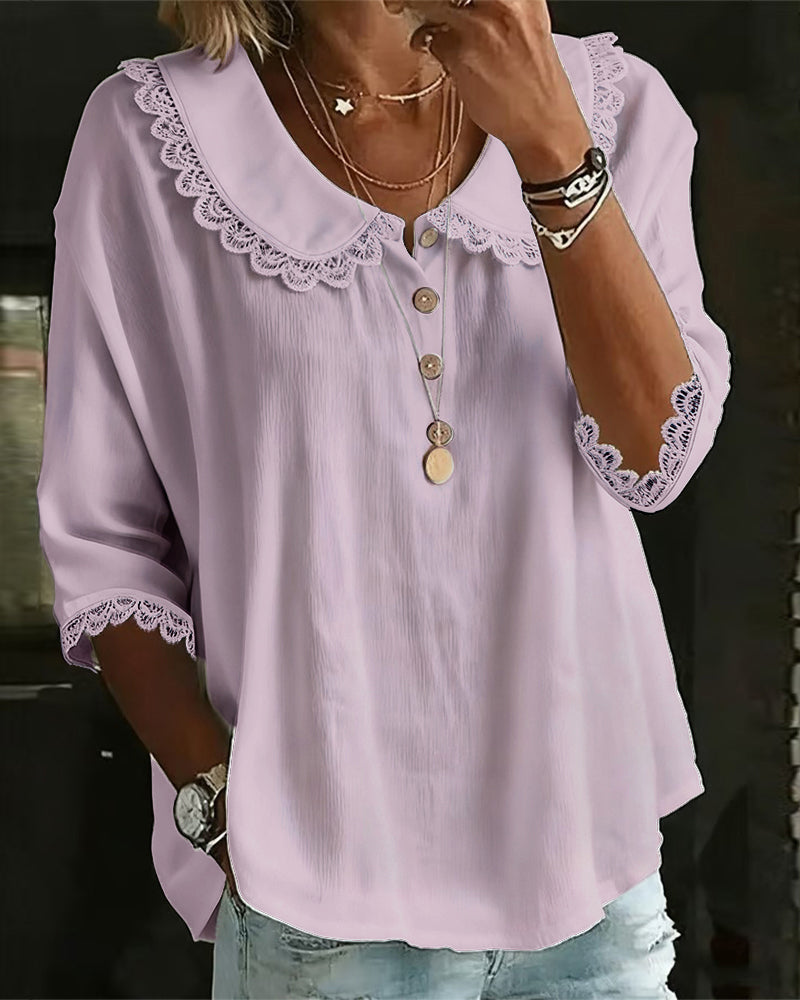 Blus Spetskantad Insydd Babykrage