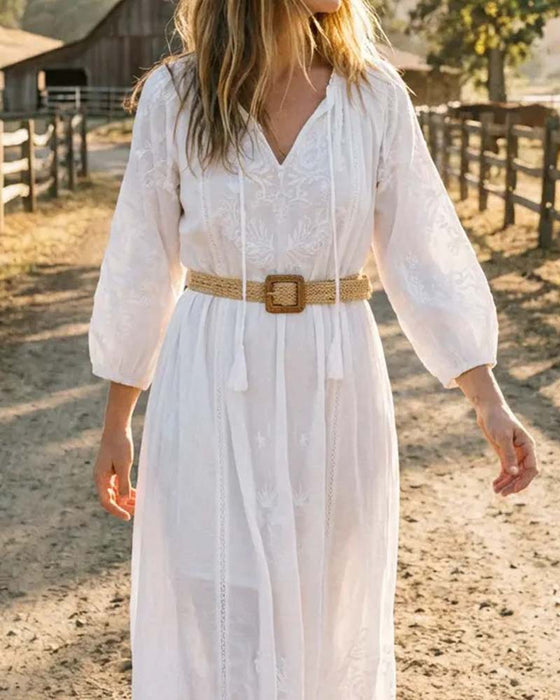 Bälte Boho Stil Spänne Elastiskt