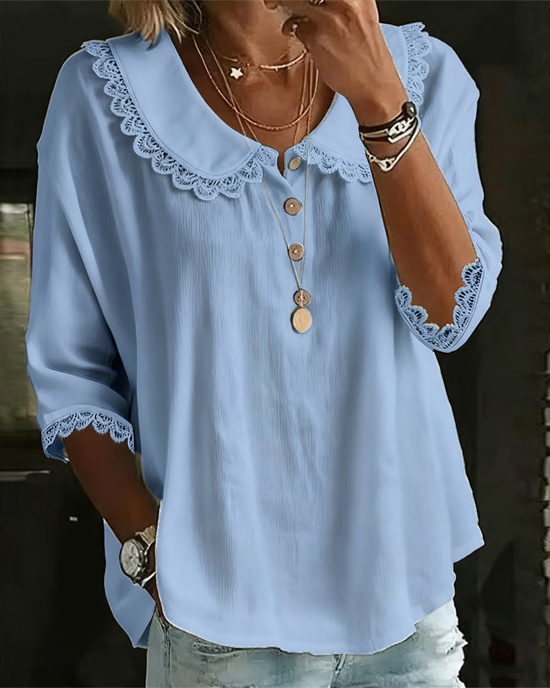 Blus Spetskantad Insydd Babykrage