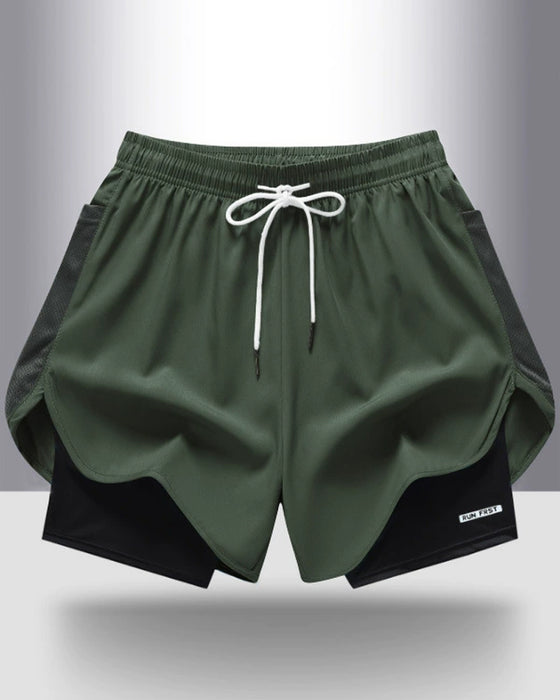 Shorts Andningsbar Snabbtorkande Dubbellager