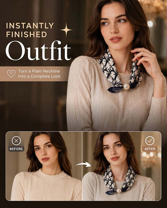 Lättillgänglig Glamour: Pärlhalsbandscarf 🧣