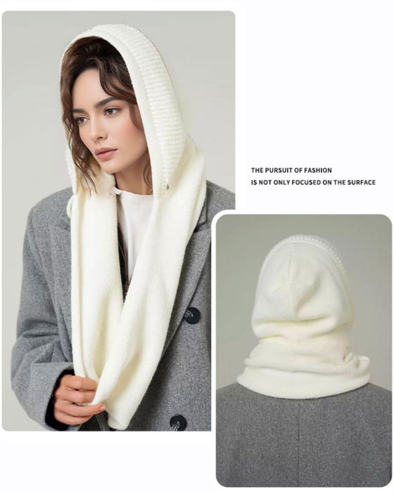 Grossist Enfärgad Stickad Huvscarf