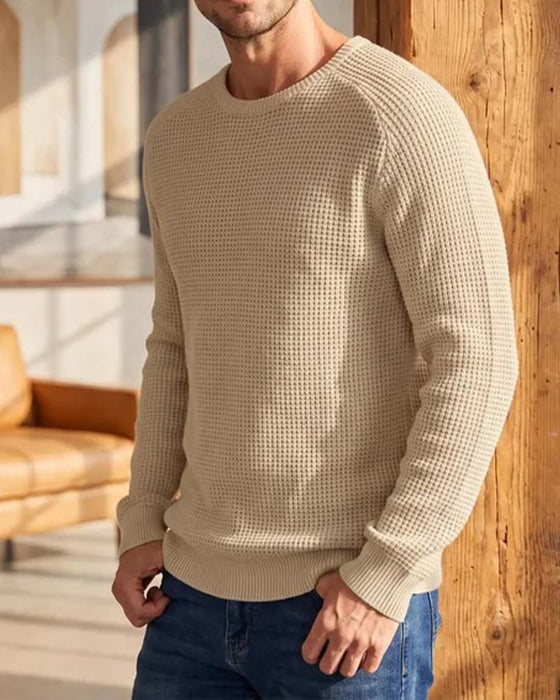 Pullover Herr Stilig Casual Stickad