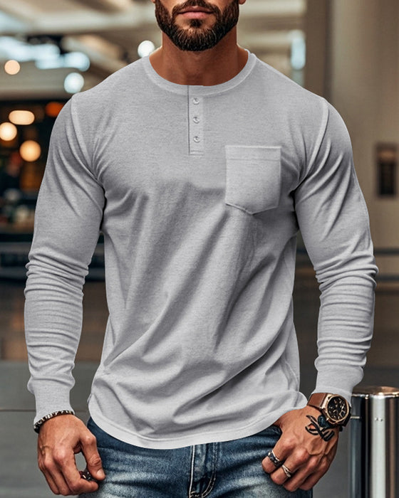 Topp Andningsbar Pullover Långärmad Herr