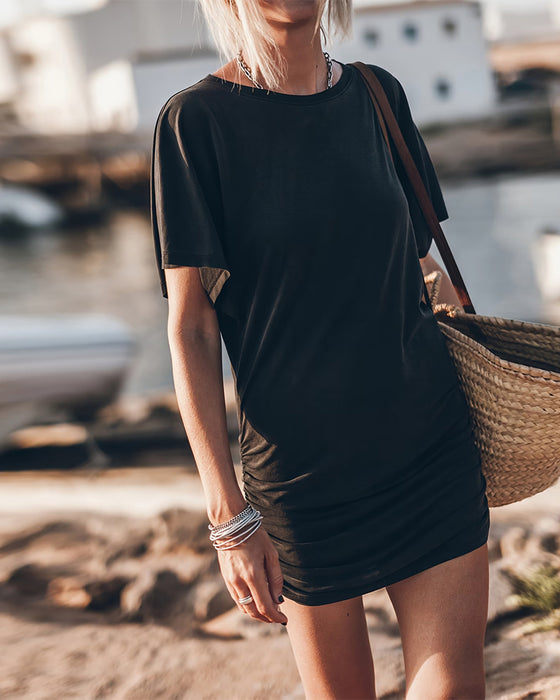 Klädning Rynkad Midja Bodycon