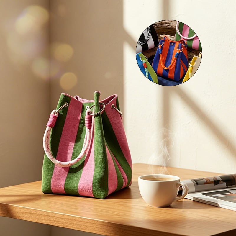 Väska Mini Stickad Hink Tote