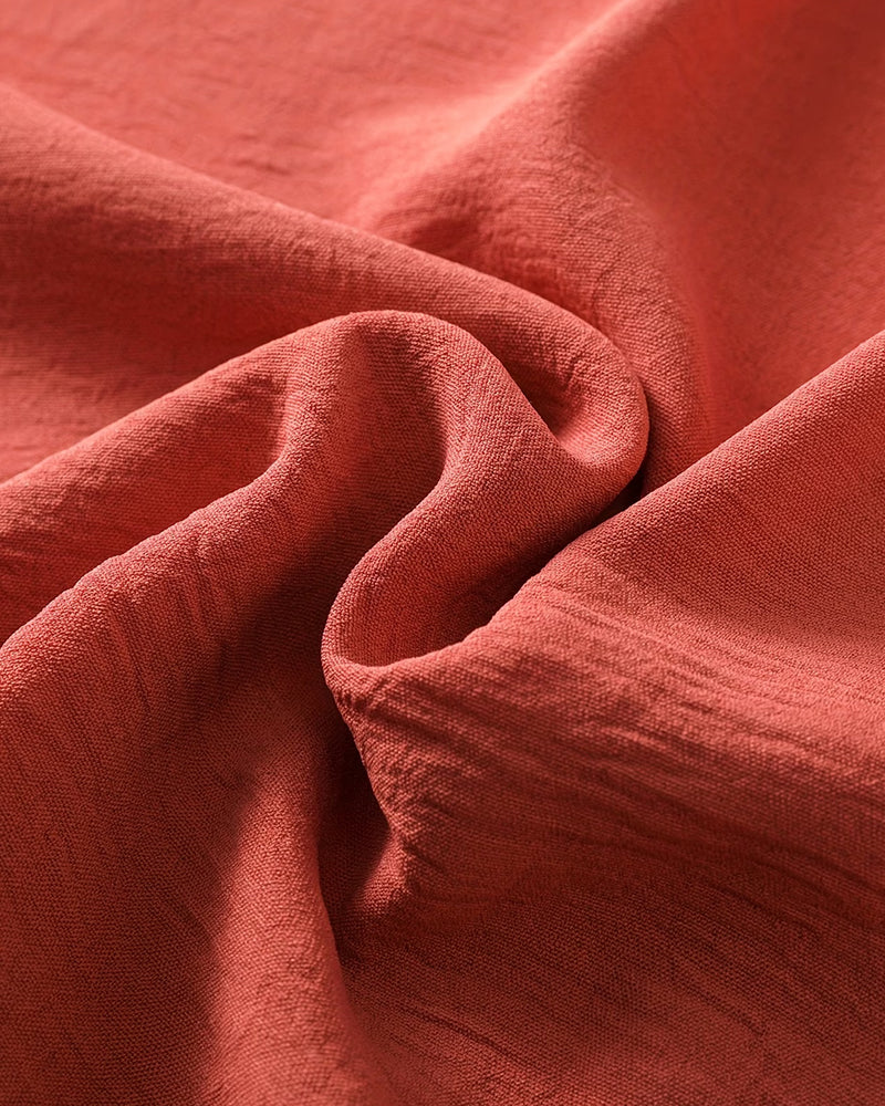 Blus Spetspanel V-Ringning Kortärmad