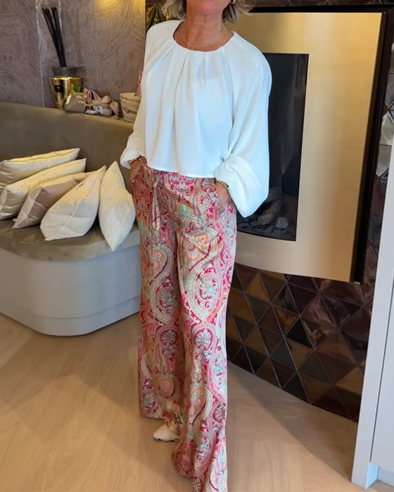 Blouse Fransk Puffärm Kort