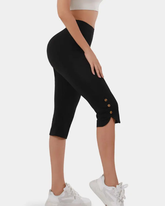 Leggings Enfärgad Slim-Fit Kapad