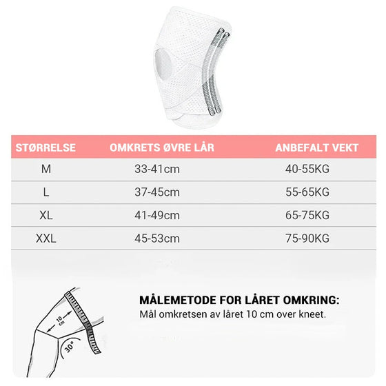 Menisk Andningsbara Knäskydd
