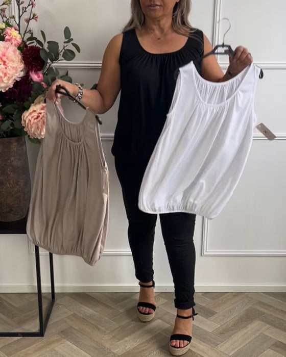 Tank Top Inbyggt Bh U-Ring Urskuren Casual