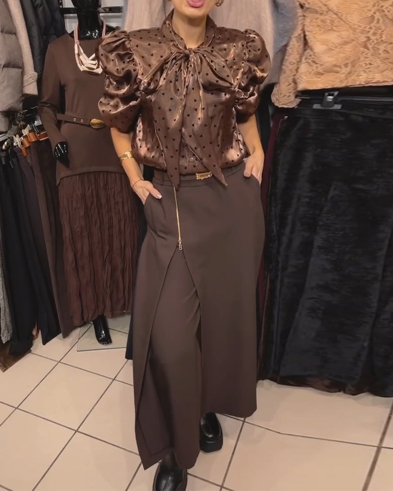 Kjolbyxor Stilfull Dragkedjesdesign Avslappnad