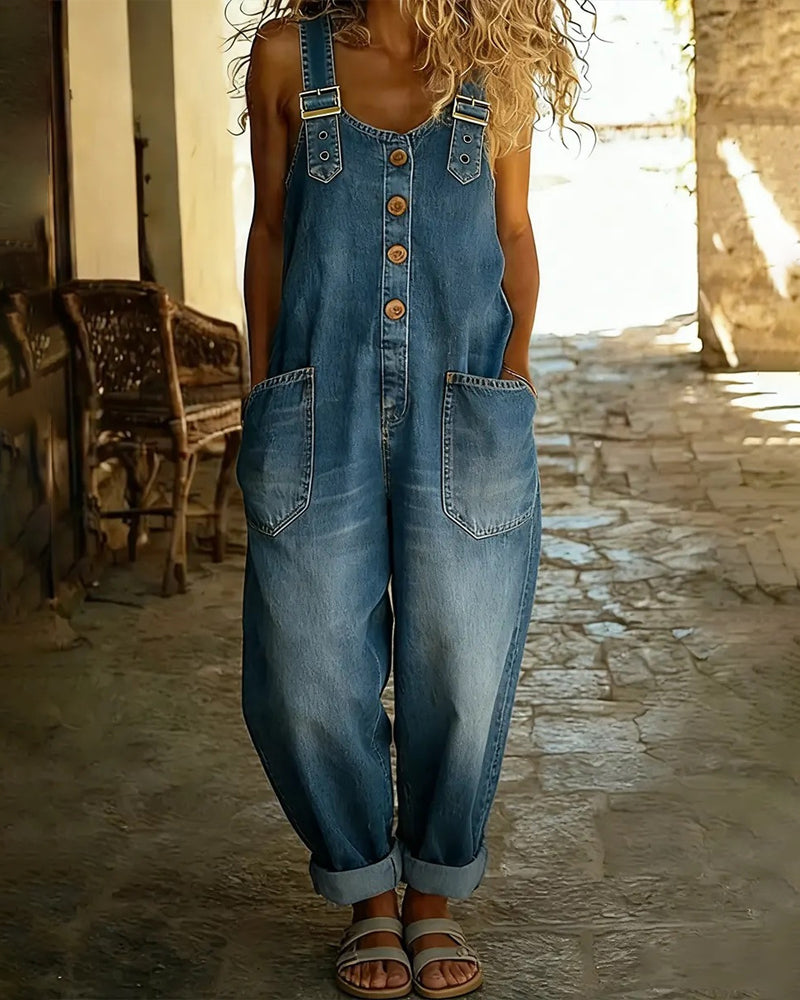 Hoppdräkt Justerbar Denim