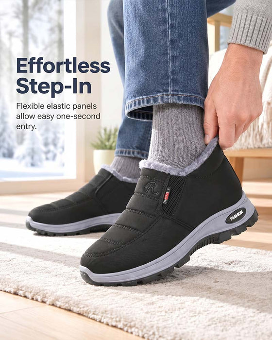 Vinter Tjockfodrade Snökängor, Slip-On Varma Casual Skor För Damer Och Herrar