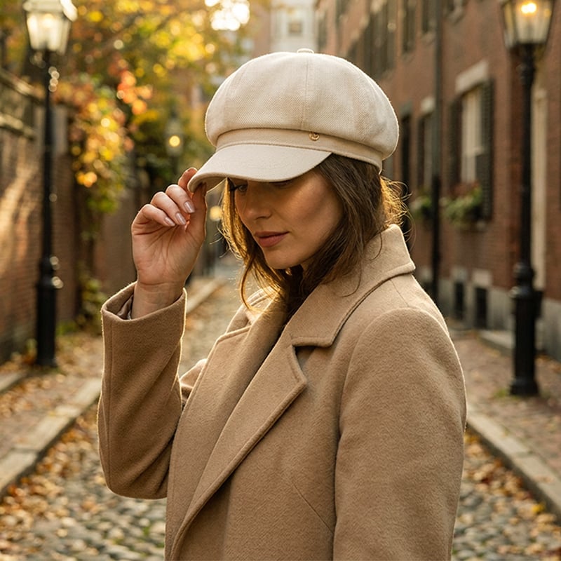 Brittisk Stil Newsboy-Keps
