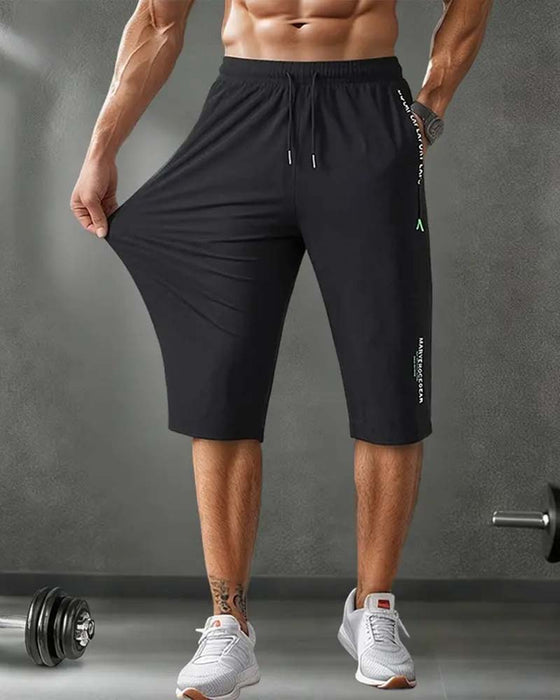 Byxor Elastisk Midja Capri Snabbtorkande Sport