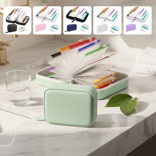 Premium vattentät PU resepillerbox-set