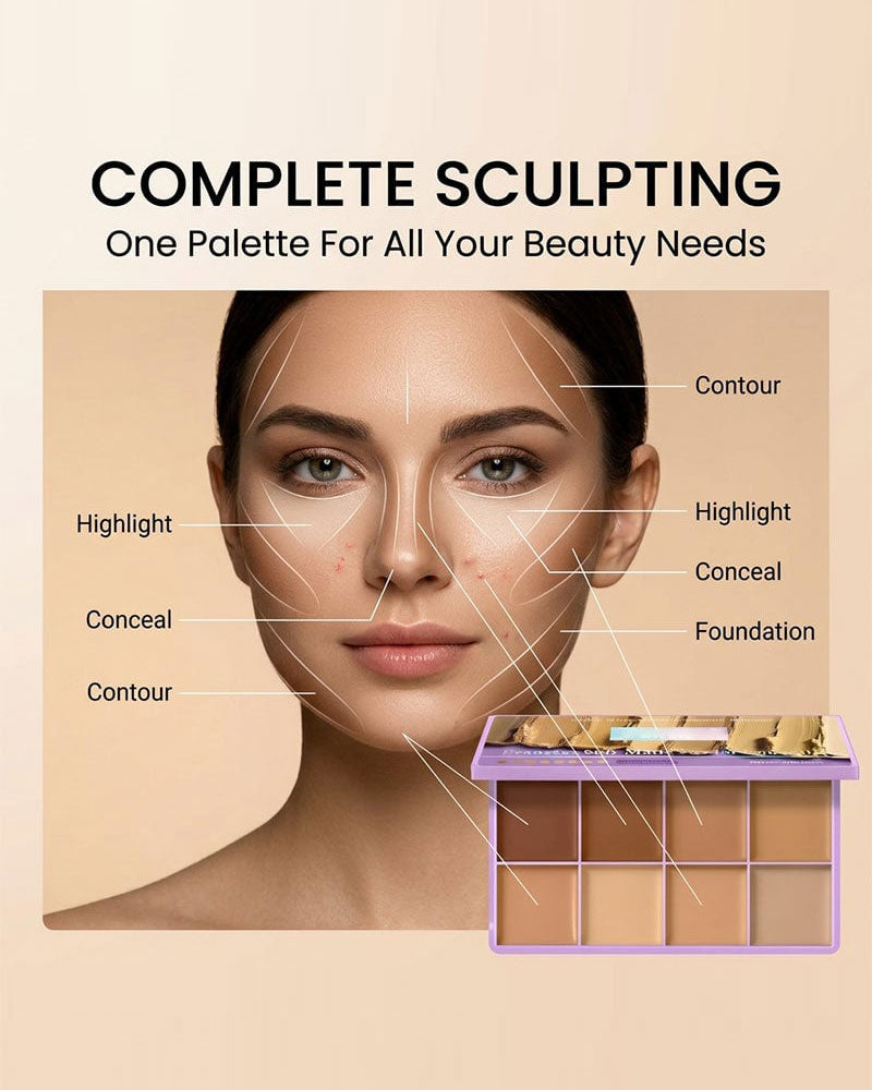 8-Färgs Concealer Palett