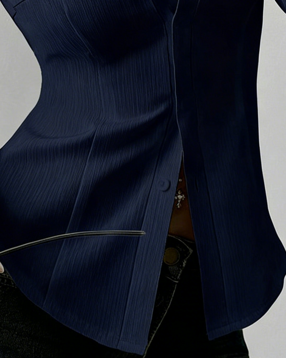Elegant Slim-Fit Damskjorta